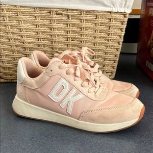 DKNY Blush Pink Women's Lace-Up Sneakers
